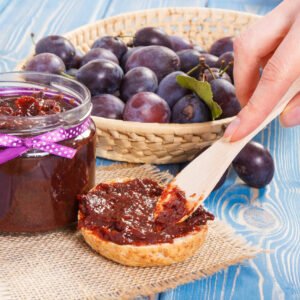 Naturalne Pieczone Powidło ze Śliwki Węgierki Bez Cukru